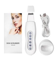 Ultra Face Cleaner Skin Scrubber Echografie Trillingen Massager Ultrasound Peeling Clean Tone Tool Oplaadbaar schoonheidsinstrument8746494