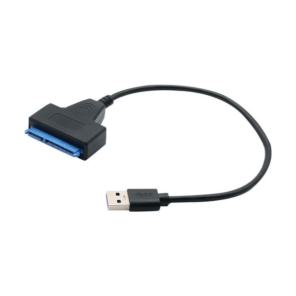 Câble adaptateur USB 3.0 vers SATA III Ultra-rapide, 22 broches vers USB3.0, câble de données 5Gbps pour disque dur SSD HDD 2.5 pouces