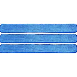 Plaquettes de frein à vadrouille humide à fibre ultra-fine à usage commercial industriel - 121,9 cm, 48 pouces, 12pk, bleu - pack de 12 - solution de nettoyage de haute qualité