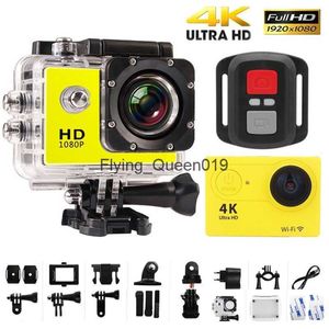 Caméra d'action Ultra HD 4K 30FPS 170D casque étanche sous-marin enregistrement vidéo extérieur à distance WiFi 2.0 écran Mini caméra de sport HKD230828 HKD230830