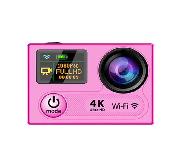Cámaras de acción WiFi Ultra HD 4K H8 360VP Full 1080p 60fps Mini Sports DVR Video Vides Video 170 Lens 2 pulgadas Camera LCD Camban Cam1788016