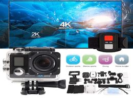 Ultra HD H22R 4K Wifi Actiecamera 16MP Dual Screen 170D Go Waterdicht Pro cam 4K Sportcamera Mini DvrAfstandsbediening3374037