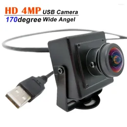 Ultra HD CMOS de alta velocidad 170 grados gran angular 30fps 2560X1440 Mini cámara web USB de Metal UVC Plug And Play cámara para PC