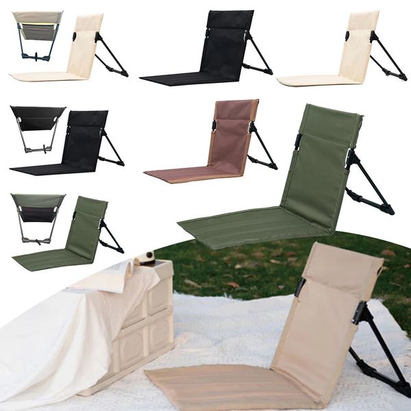 Chaise pliante ultra légère de camping chaise jardin de jardin simple chaise paresseuse coussin coussin pique-nique dossier de plage de plage