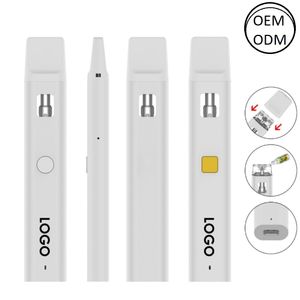 Ultra-lage prijs 1,0 ml 2 ml wegwerp vape pennen lege apparaat dikke olie 300 mAh batterij vape kits visuele tank pods keramische spoel 510 d8 d10 olievape apparatuur aangepast logo