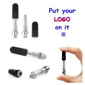 Ultra-lage prijs Aangepast logo 1,0 ml/0,5 ml Cartridge VS Warehouse Atomizers Keramische spoel Vape Cartridges Lege olietank 510 Dikke dikke olietank Vape Pen Canada