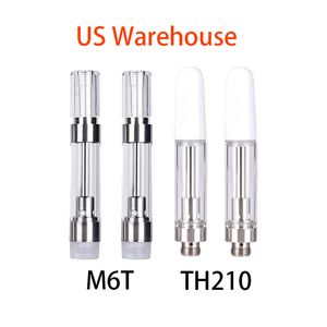 Ultra-lage prijs VS magazijn M6T Th205 verstuivers keramische spoel lege olietank 510 draad dikke olie verstuiver glazen tank vaporizer op voorraad snelle verzending