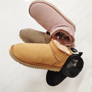 Ultra Mini Platform Boot ugge bootsr Tazz Woman Winter tasman pantoffels uggslies pantoffels echt leer bont Snowboots Dikke bodem Echt leer Warme pluizige laarsjes