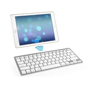 Teclado ultra delgado de Bluetooth para Samsung Tablet Huawei y otros dispositivos Bluetooth, para Android, Windows y Sistema IOS