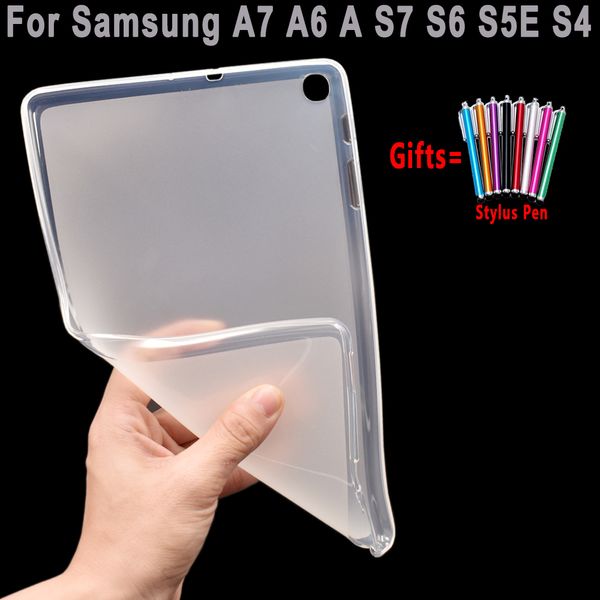 Coque Ultra fine pour Samung Galaxy Tab A7 10.4 A 10.1 10.5 A6 S7 11 12.4 S6 Lite 10.4 S5e S4 10.5