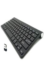 Ultra Slim Mute Russian Clavier 2 4G Souris sans fil Ciseaux combo clés avec adaptateur USB pour Win Mac Android TV Box PC Y0816295S6801369