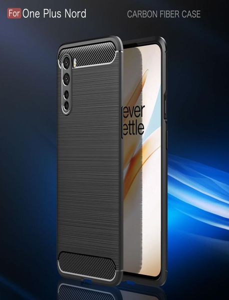 Case blando de fibra de carbono delgada ultra delgada para OnePlus Nord 8 Pro 7t 7 Pro One Plus 6T 6 5T 5 TPU Cover2917810