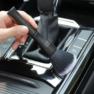 Cepillo para detalles ultrasuave, cepillo para detalles interiores de automóviles súper suave con cerdas sintéticas, accesorios para cepillos para salpicadero de coche