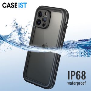 CASEiST Professional IP68 Coque de téléphone étanche à la neige 360 Protection complète sous-marine pour natation et plongée pour Apple iPhone 15 14 13 12 11 Pro Max Plus Mini XS XR