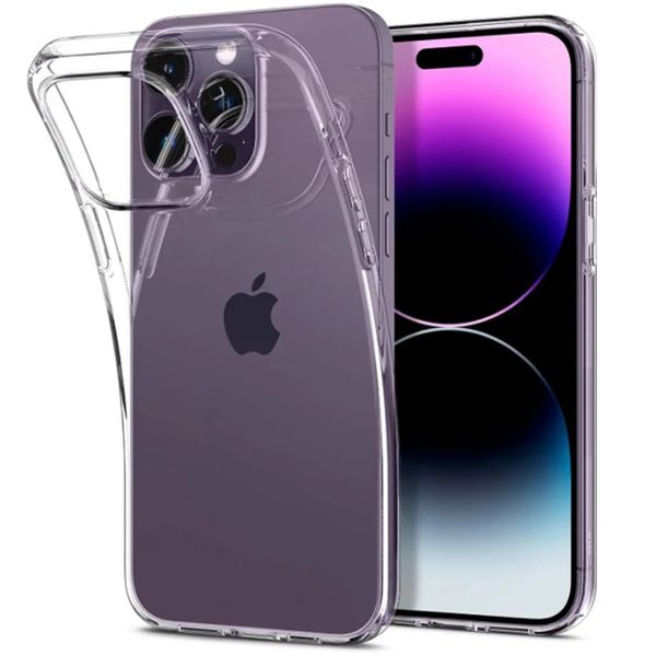 Ultra mince étui transparent pour téléphone 14 13 12 11 Pro Max souple en Silicone pour iPhone 14 Plus X XR XS 13 Mini coque arrière pour téléphone