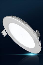 Panneau LED ultra mince à intensité variable Downlight 6w LED ronde plafonnier encastré AC110220V LED panneau lumineux 9054633