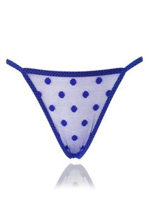 Ultra minces gSstrings Sexy Underwear culotte Femmes Transparent Dots Mesh Femelle Bikini Lingerie Thongs pas cher plage sous-pants T Pan4459319