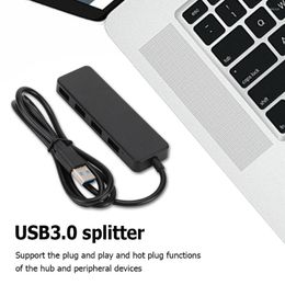 Ultra-dunne hub USB 3.0 Dock Station 4 Port Extender Hoge snelheid voor computer laptop desktop-pc-adapter