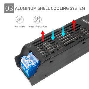 Ultra dunne LED -voeding licht transformatoren 60W 100W 150W 200W 300W 400W LED -stuurprogramma A / D -converter voor LED -strip DC12V / 24V