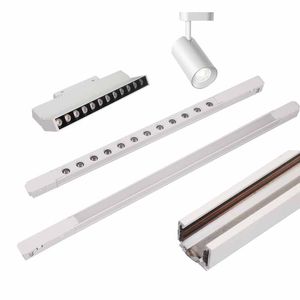 Ultradunne magnetische rails Accessoires DC48V Verzonken opbouwmagneet Plafondrail Modern huis Geen hoofdverlichtingssysteem