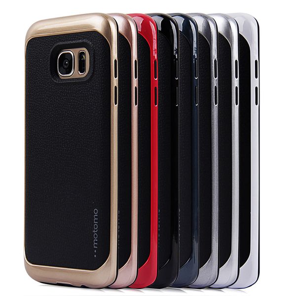 Ultra mince motomo NEO lignes en cuir tpu galvanoplastie PC housse pour iPhone 7 7plus 6 6S plus 5S 5 SE Samsung Galaxy S7 Edge Note 5