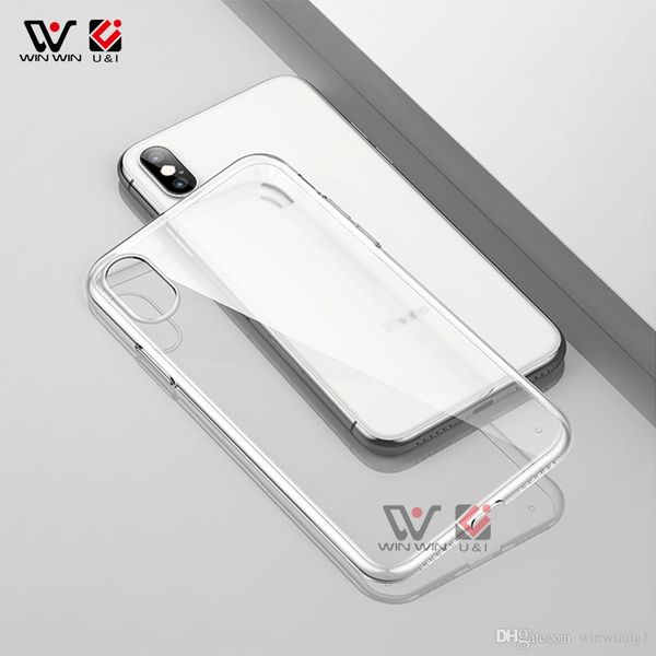 2021 mode Transparent Ultra mince Silicone coques de téléphone en TPU étanche pour iPhone 11 12 XS Pro Max clair couverture arrière en gros