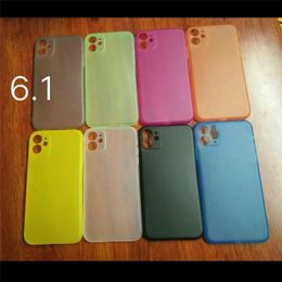 Ultra Dunne Slim Matte Frosted PP Phone Case Full Covered Transparent Flexible Case Cover voor iPhone 12 Mini 11 PRO MAX XS XR 7 8 6S PLUS PLUS