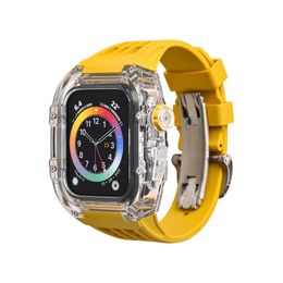Relojes inteligentes de tamaño de 49 mm para la apariencia de Apple iwatch Ultra Series 8 Reloj correa marina reloj inteligente reloj deportivo caja de correa de carga inalámbrica Estuche protector