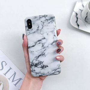 Estuches de teléfono a prueba de agua para iPhone 6 7 8 X 11 12 XR XS Pro Max Ultra Thin Soft Beautiful Marble Funda de silicona