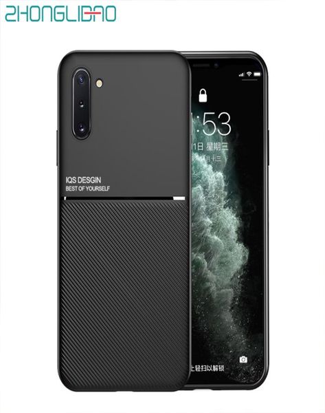 Coque en TPU souple ultra fine pour Samsung Galaxy S11 S10 S9 S8 Note 10 9 8 Plus S11E S10E S11 S10 Plaque magnétique de voiture intégrée Back2047361