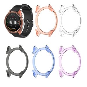 Étui de protection en TPU ultra-mince pour montre xiaomi couleur Coque de protection souple Cadre de protection complet Prix de gros