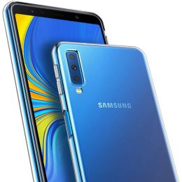 Étui de téléphone en silicone transparent ultra mince pour Samsung Galaxy A9 A7 A8 A6 plus 2018 A10 A20 A30 S A40 A50 A70 Soft Cover Soft
