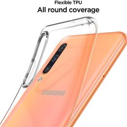 Ultradunne transparante zachte telefoonhoesje voor Samsung Galaxy A50 A10 A10S A20 A20S A20E A30 A40 A30S A50S A70 Clear Bumper Case