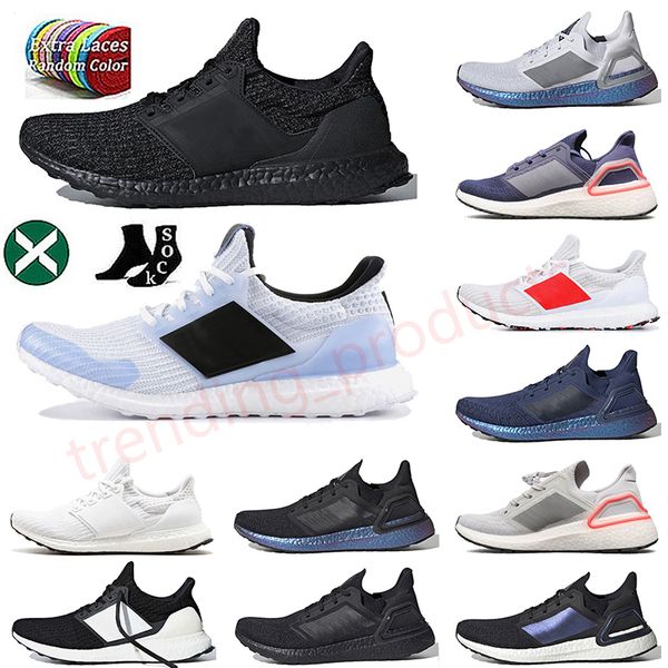 Ultraboosts 19 4 Zapatos de tenis al aire libre Moda Panda Triple Blanco Negro Gris ISS EE. UU. Flash nocturno Solar Amarillo Plataforma para mujer para hombre Dhgate Zapatillas deportivas Zapatillas de deporte