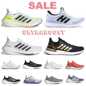 Ultraboosts 20 21 UB Hommes Chaussures de course décontractées Entraîneur 6.0 4.0 5.0 Ultra Core Triple Noir Blanc Bleu Solaire Métallisé Tech Indigo Violet Dash Gris Baskets Extérieures Runner