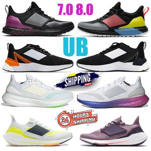 Ultraboosts 20 UB 6.0 Chaussures de course Mens Mens Femmes Ultra Se triple blanc noir solaire gris orange or de chaussures métalliques