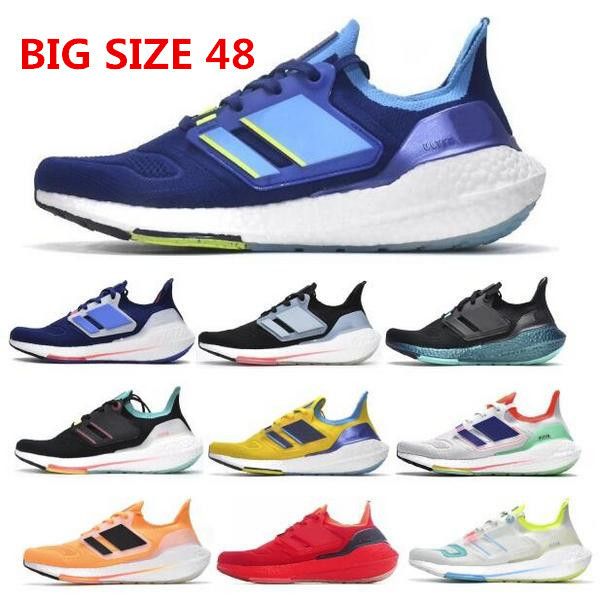Ultraboosts 22 UB 8.0 2022 Chaussures de course Big Taille 48 hommes Sneakers Triple White Legacy Indigo Vivid Red Turbo Magic Mauve Trainers