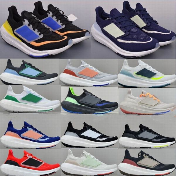 Ultraboosts Light 23W UB9.0 Zapatillas para correr para mujer para hombre Popcorn Pure Boost 2023 Blanco Azul Naranja Rojo Negro Amarillo Entrenador de punto 46 47 48 UB23 Zapatillas deportivas casuales HQ6350