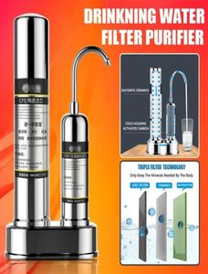 Ultrafiltration Système de filtre à eau potable Filtre de purificateur d'eau de cuisine avec robinet Tap Water Filtre Cartridge Kits T200814734256