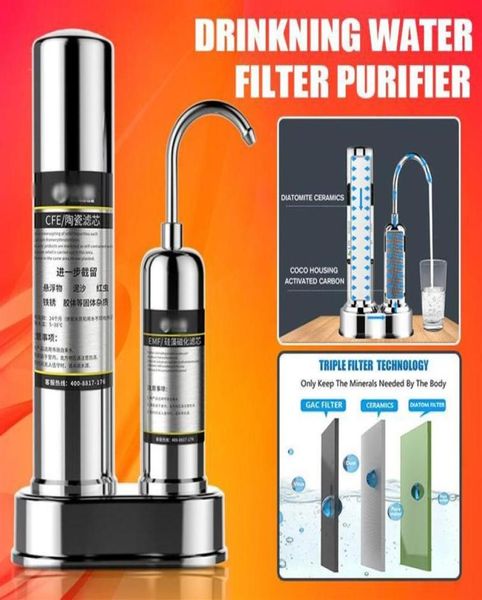 Sistema de filtro de agua potable de ultrafiltración, filtro purificador de agua para cocina casera con grifo, kits de cartuchos de filtro de agua para grifo T200815068746