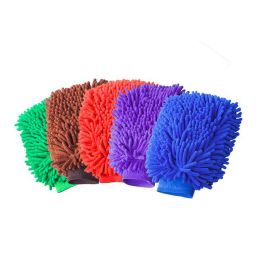 Ultrafijne vezel Chenille MicroFiber Car Wash Glove Mitt Soft Mesh voor Car Washing