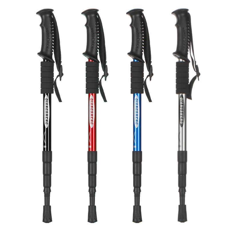 Ultralight Anti Nordic Walking Sticks Trekking Hiking Poles Canes With Rubber Tips Protectors