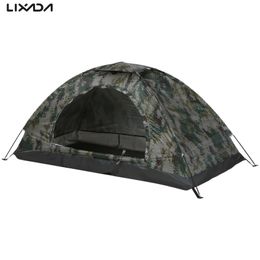 Tienda de campamento Ultralight Upf 30 Anti-UV Coating Beach Tent Portable Single/Double Person Cent Tenta Outdoor Sleeping Gears 240408