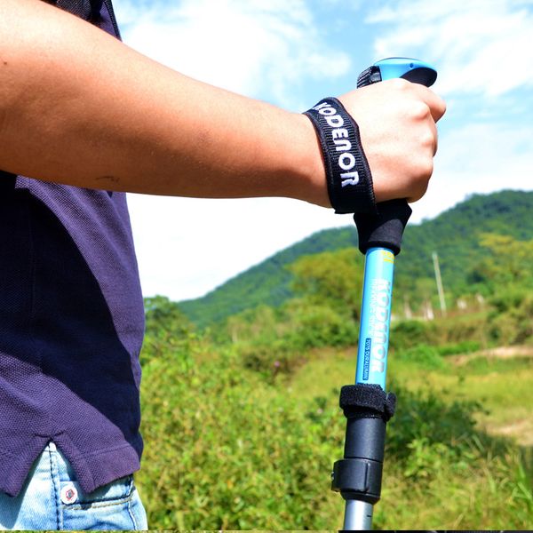 Pole de trekking plegable ultraligero 3 secciones 3 secciones ajustables para escalar senderismo