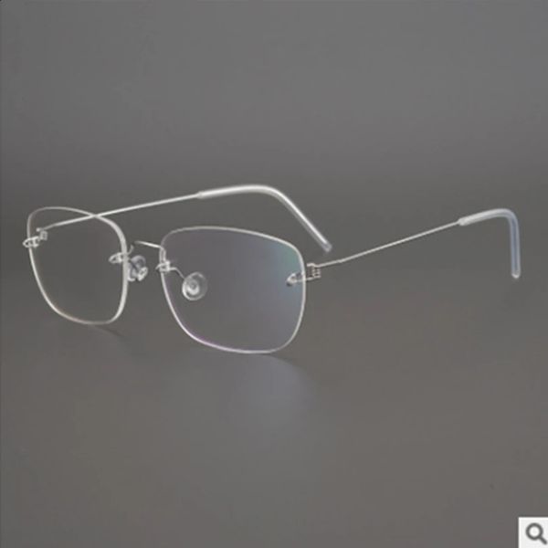 Lunettes ultralégères monture hommes femmes sans monture Prescription lunettes carrées montures myopie optique sans vis lire lunettes 240313