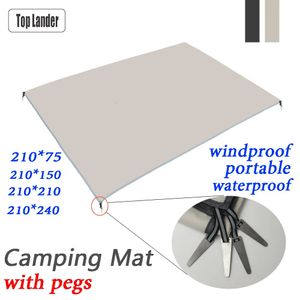 Mat de pas d'empreinte de tente de camping étanche ultra-lége