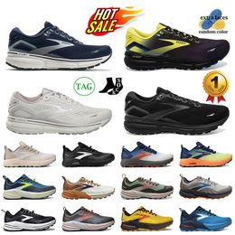 Ultralight middenzool Men Dames Sneakers Brooks Running Shoes Platform Loafers Triple Black Wit Geel Gray Blue Oranje Plate-Forme OG Chaussure Designer Trainers