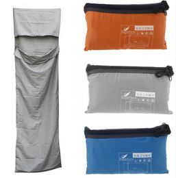 Ultralight Outdoor Sleeping Bag Liner Polyester Pongee draagbare enkele slaapzakken Camping Travel gezonde slaapzak 240408