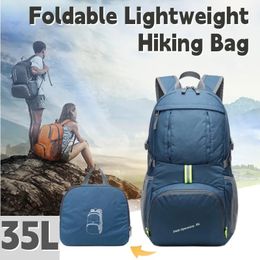 Sac à dos Portable ultraléger pour l'extérieur, sac de sport de voyage de loisirs, pliable, épaule de rangement, imperméable en Nylon, alpinisme 240110