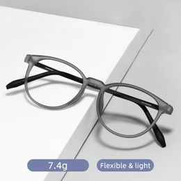 Ultraléger femmes TR90 lunettes montures myopie lunettes confortable plein cadre rond optique-lunetterie 240108